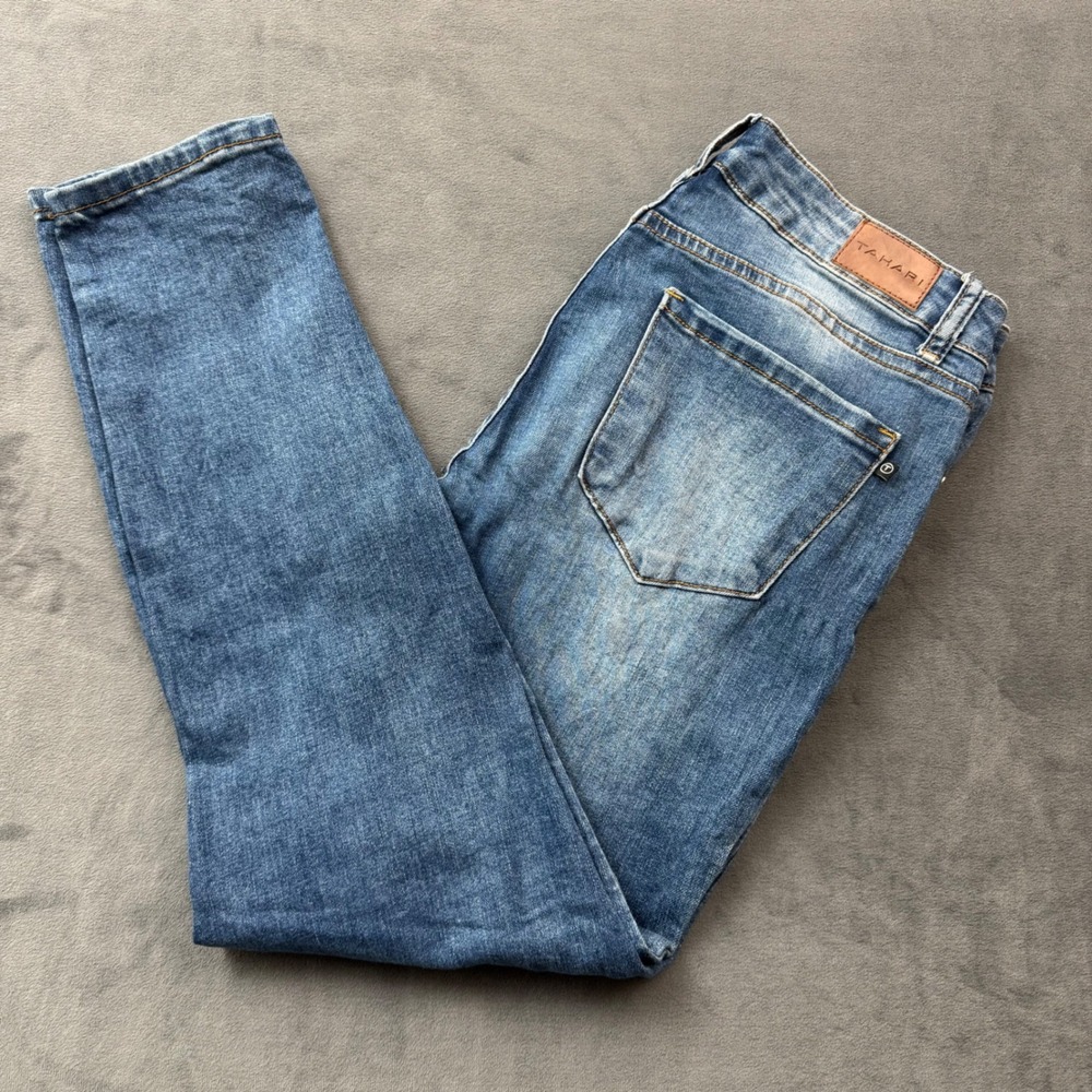 Tahari Kelly Classic Skinny Jeans Medium Wash Denim Size 6/28